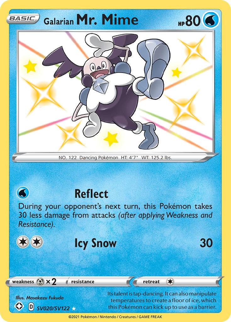 Shining Fates Galarian Mr. Mime Pokémon card